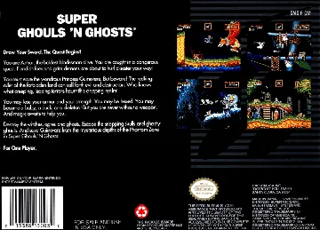 Super Ghouls'n Ghosts (USA) box cover back